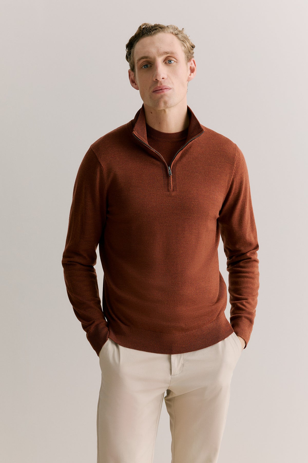 Merino Half Zip
