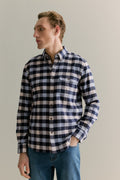 Regular Fit Brushed Buffalo Check Shirt