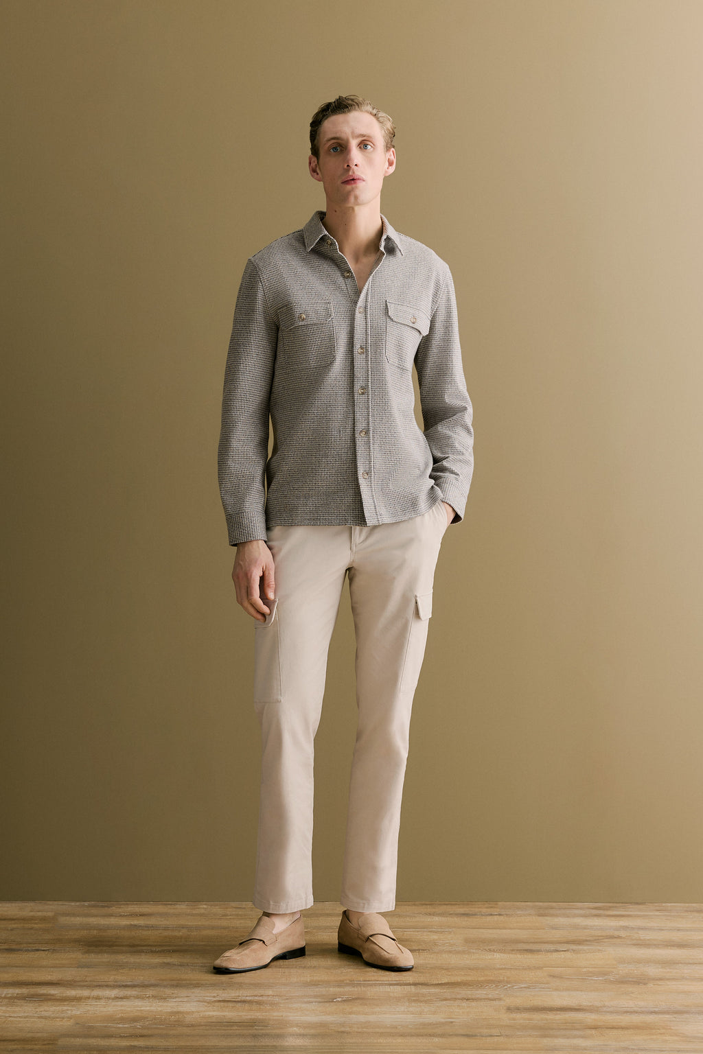 Puppytooth Jacquard Overshirt