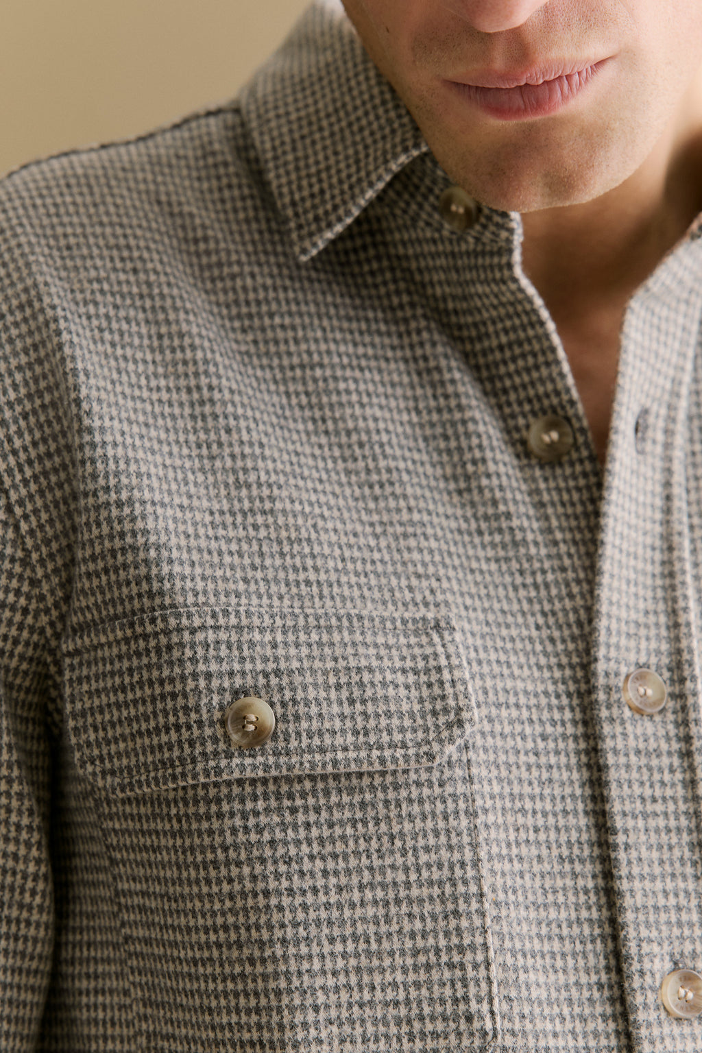 Puppytooth Jacquard Overshirt