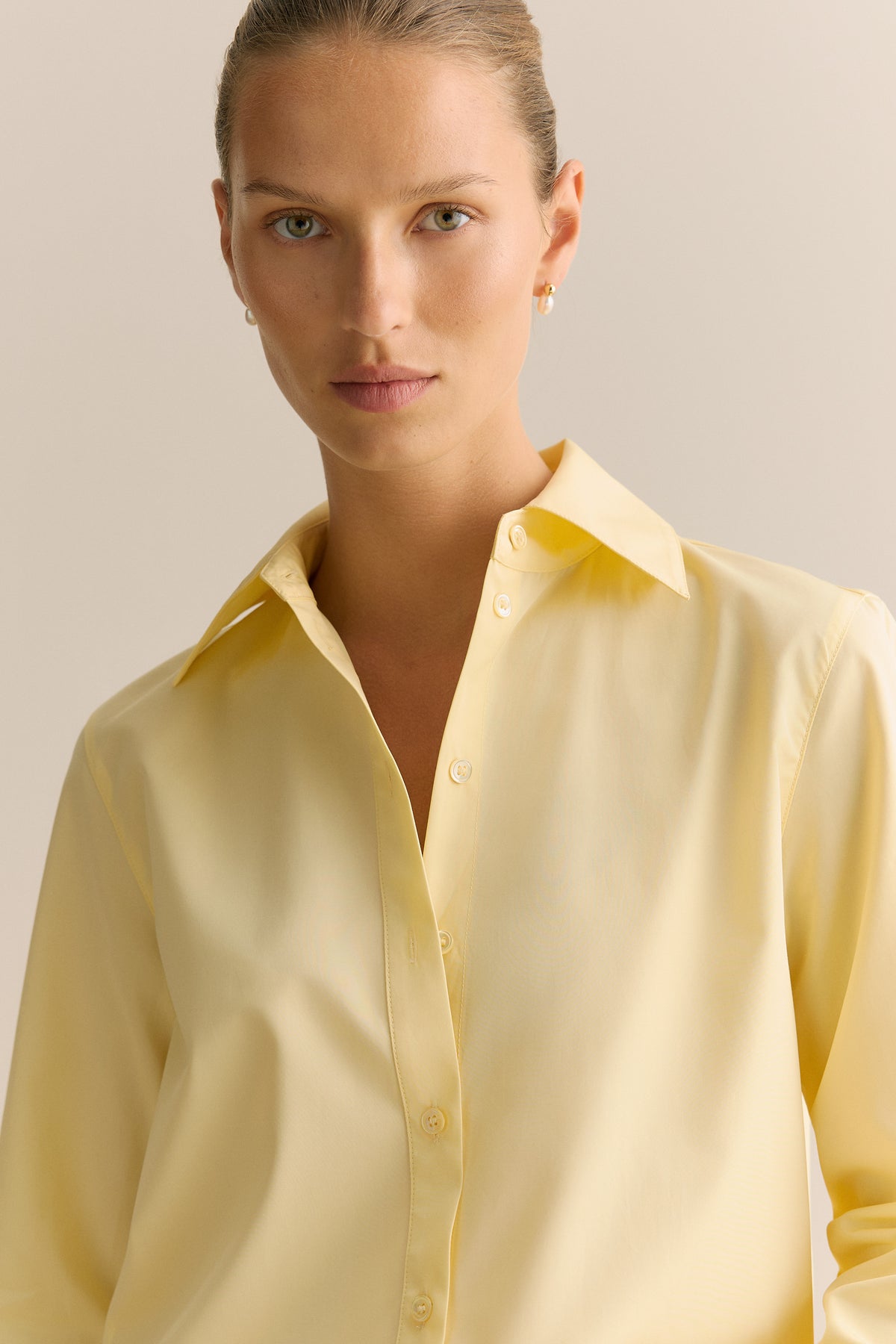 Cotton Poplin Long Sleeve Shirt