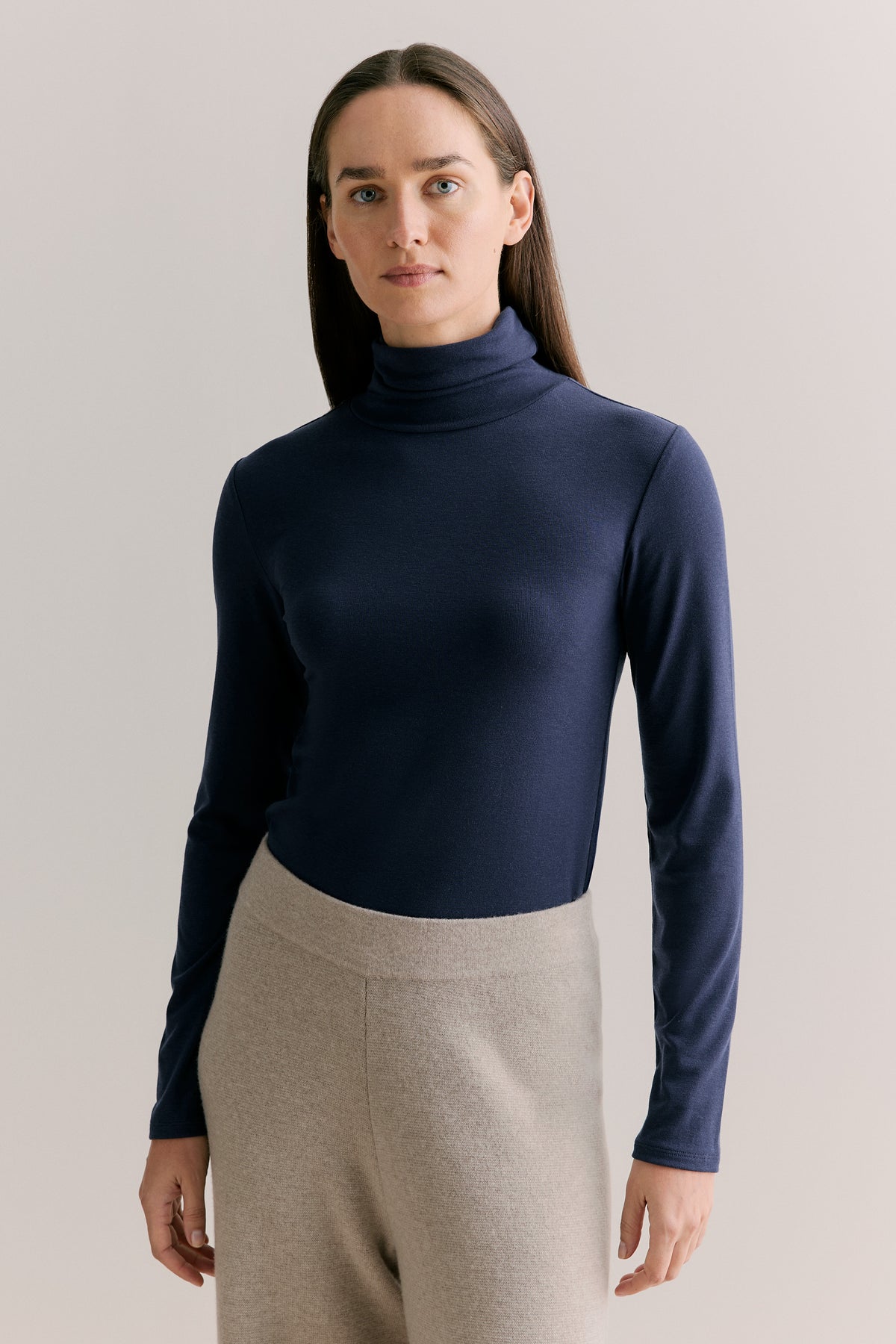 Fine Rib Rollneck