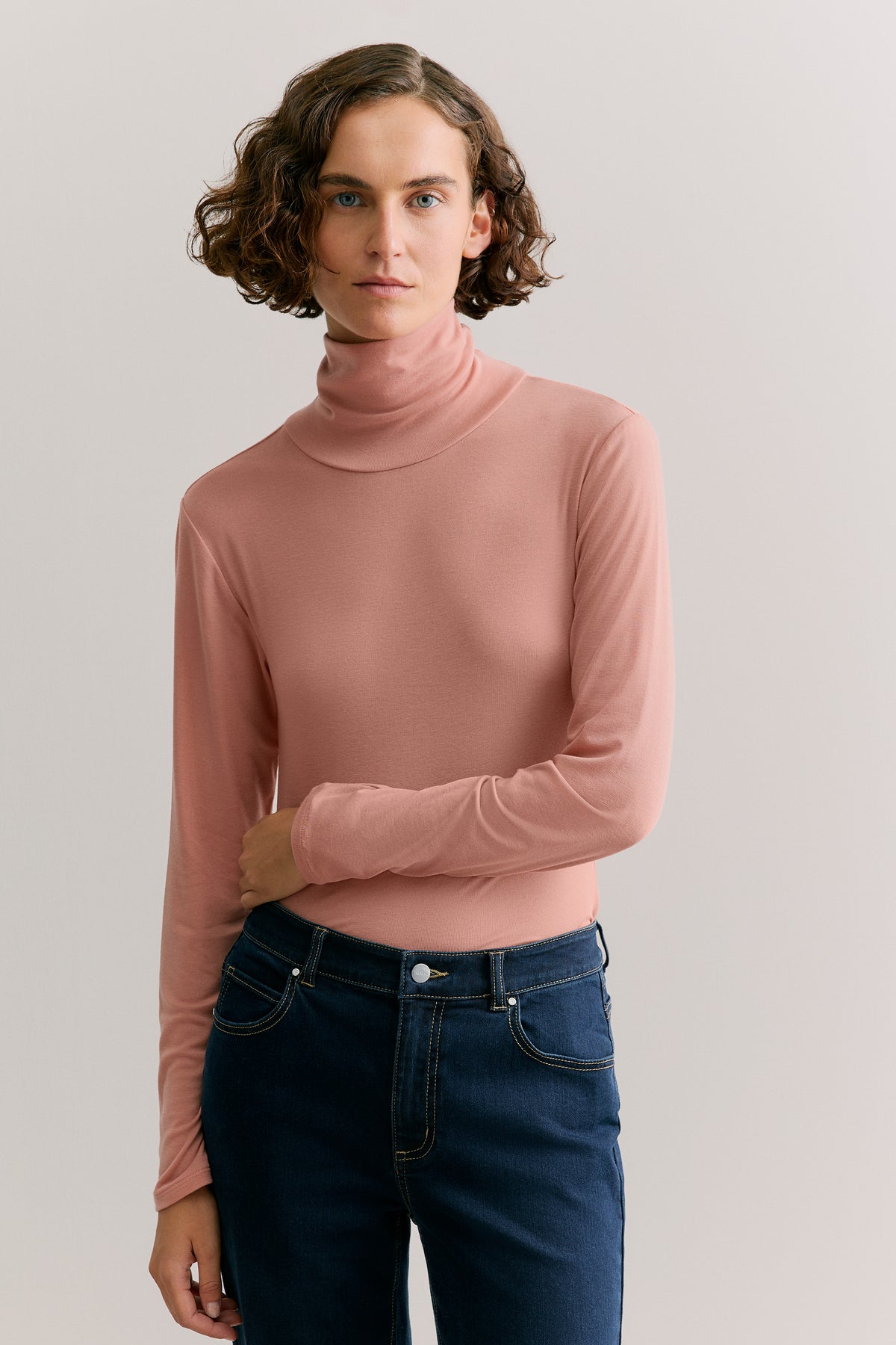 Fine Rib Rollneck