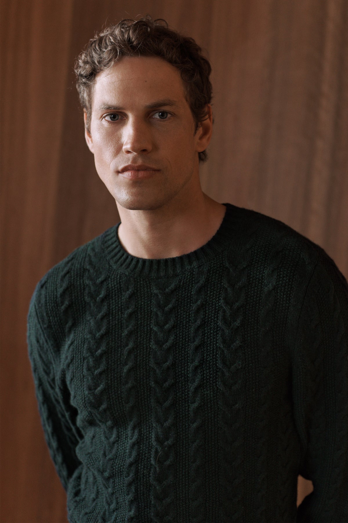 Merino Cable Stitch Crew