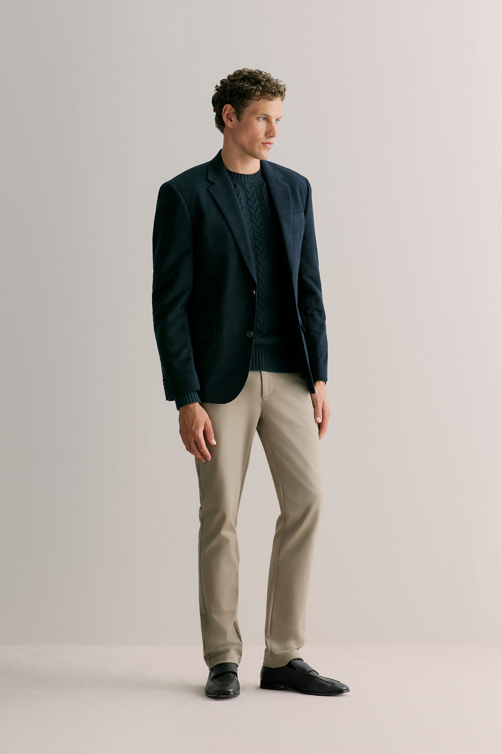 Merino Cable Stitch Crew