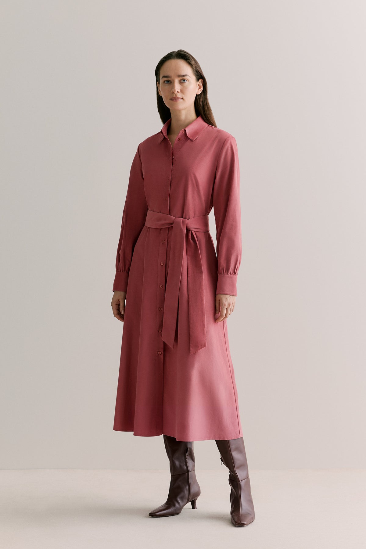 Pinwale Cord Shirt Dress