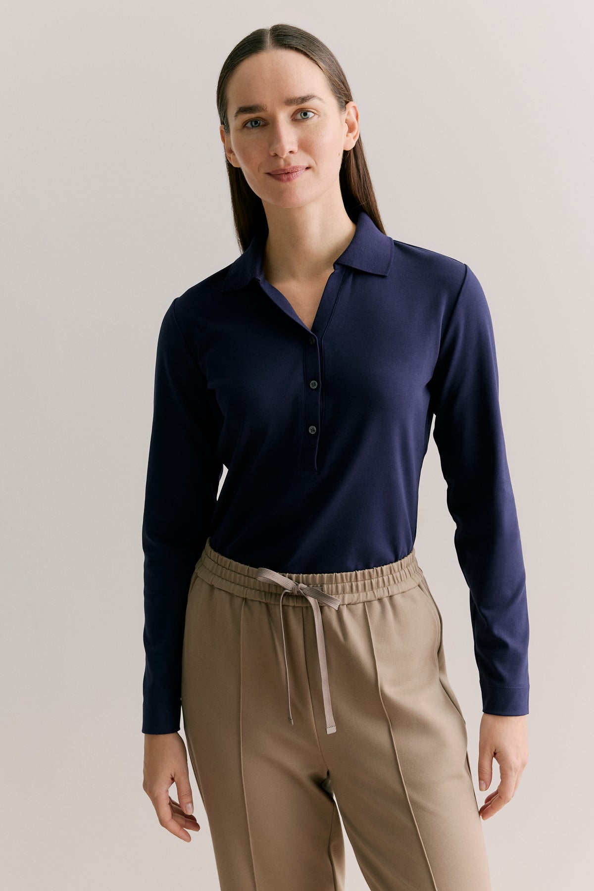 Modal Cotton Half Placket Polo
