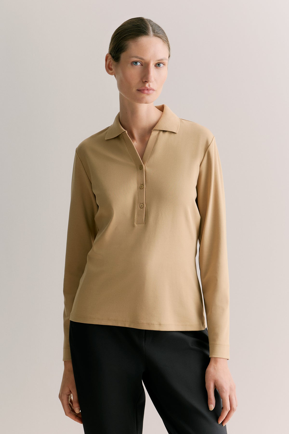 Modal Cotton Half Placket Polo