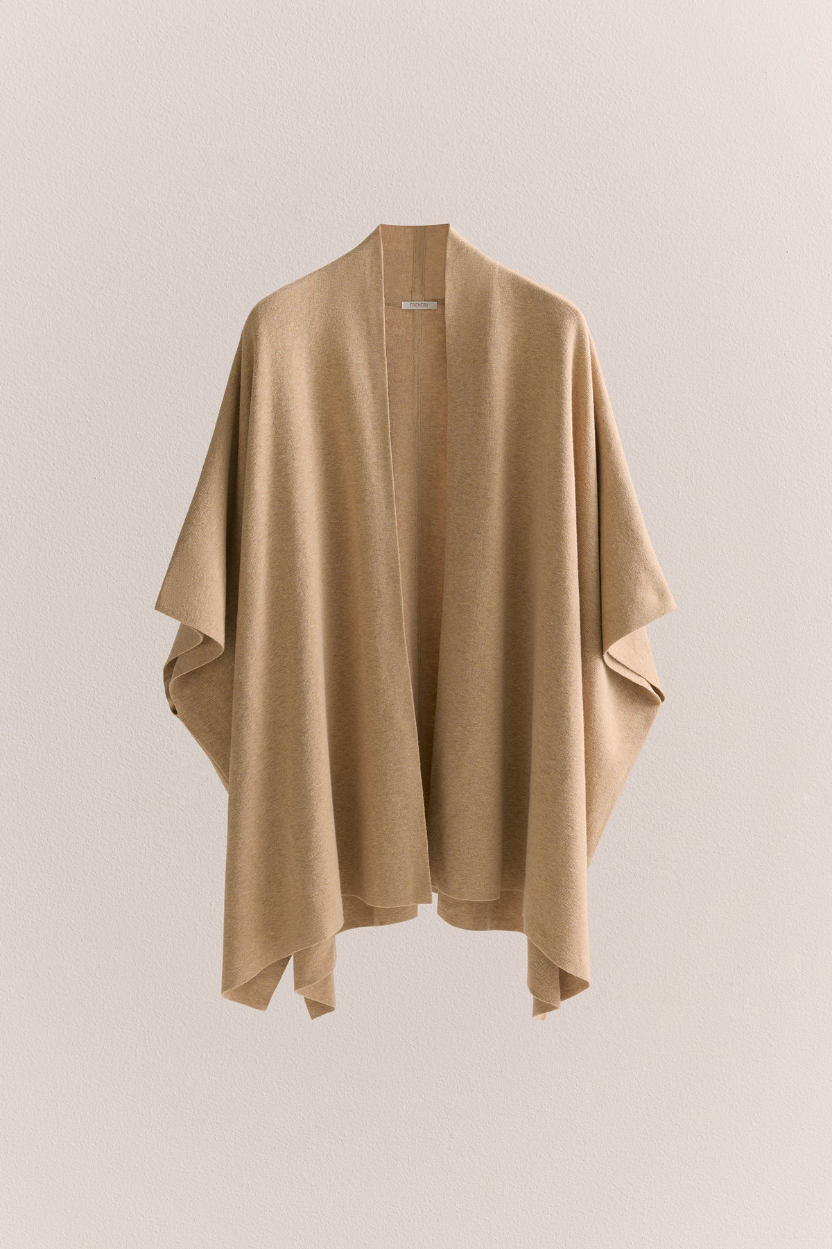 Cotton Cashmere Blend Poncho