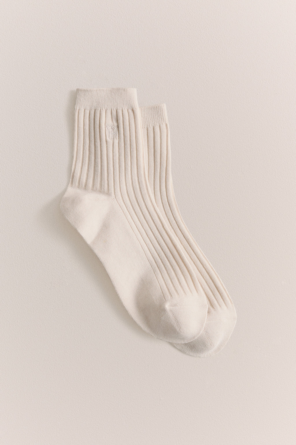 Monogram Rib Crew Sock