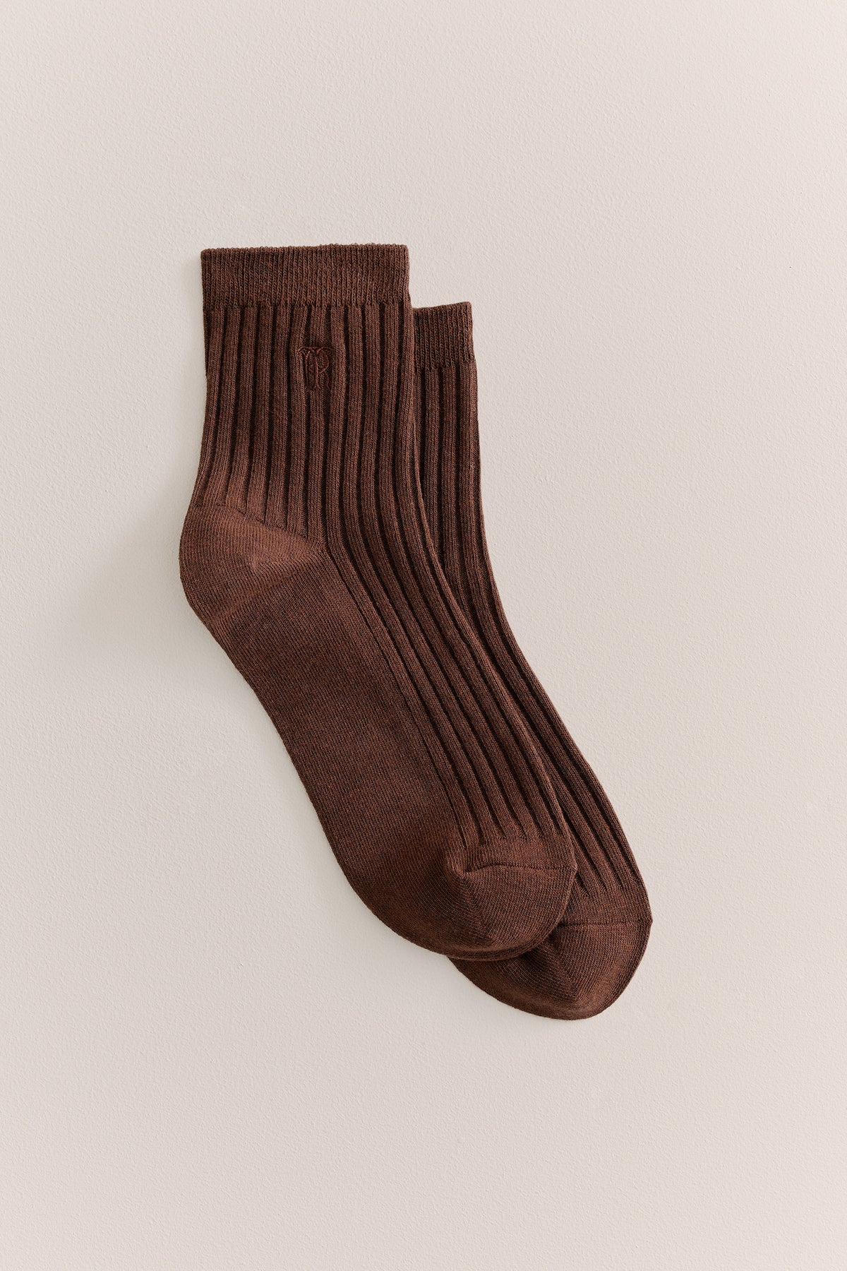 Monogram Rib Crew Sock