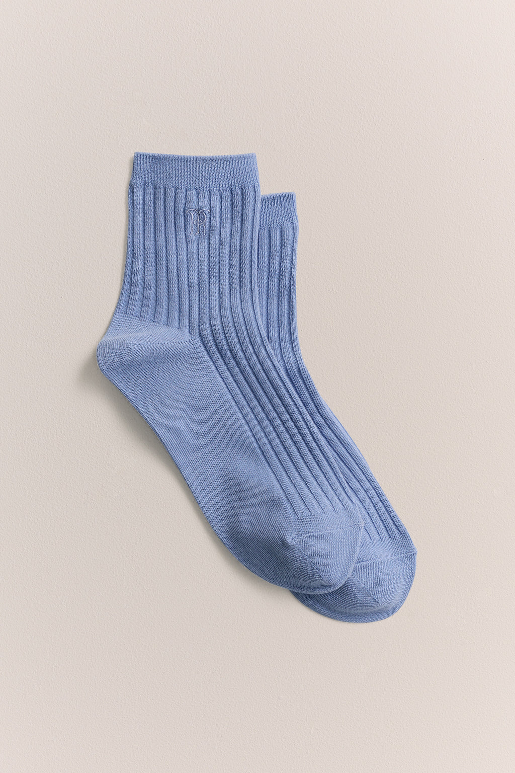 Monogram Rib Crew Sock
