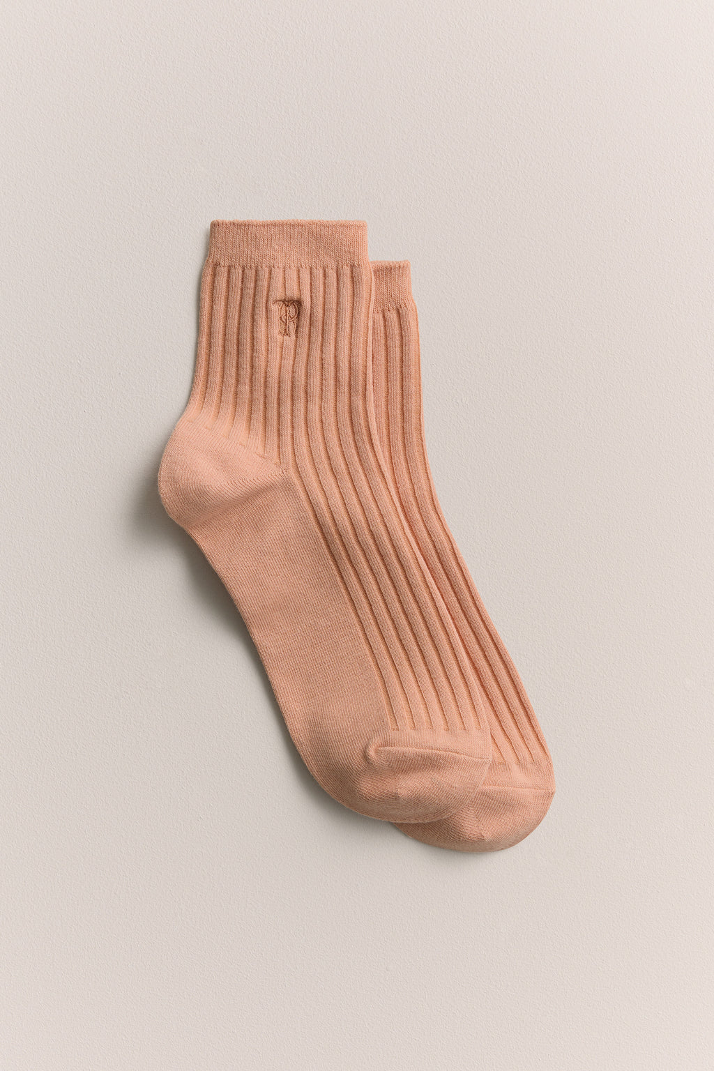 Monogram Rib Crew Sock
