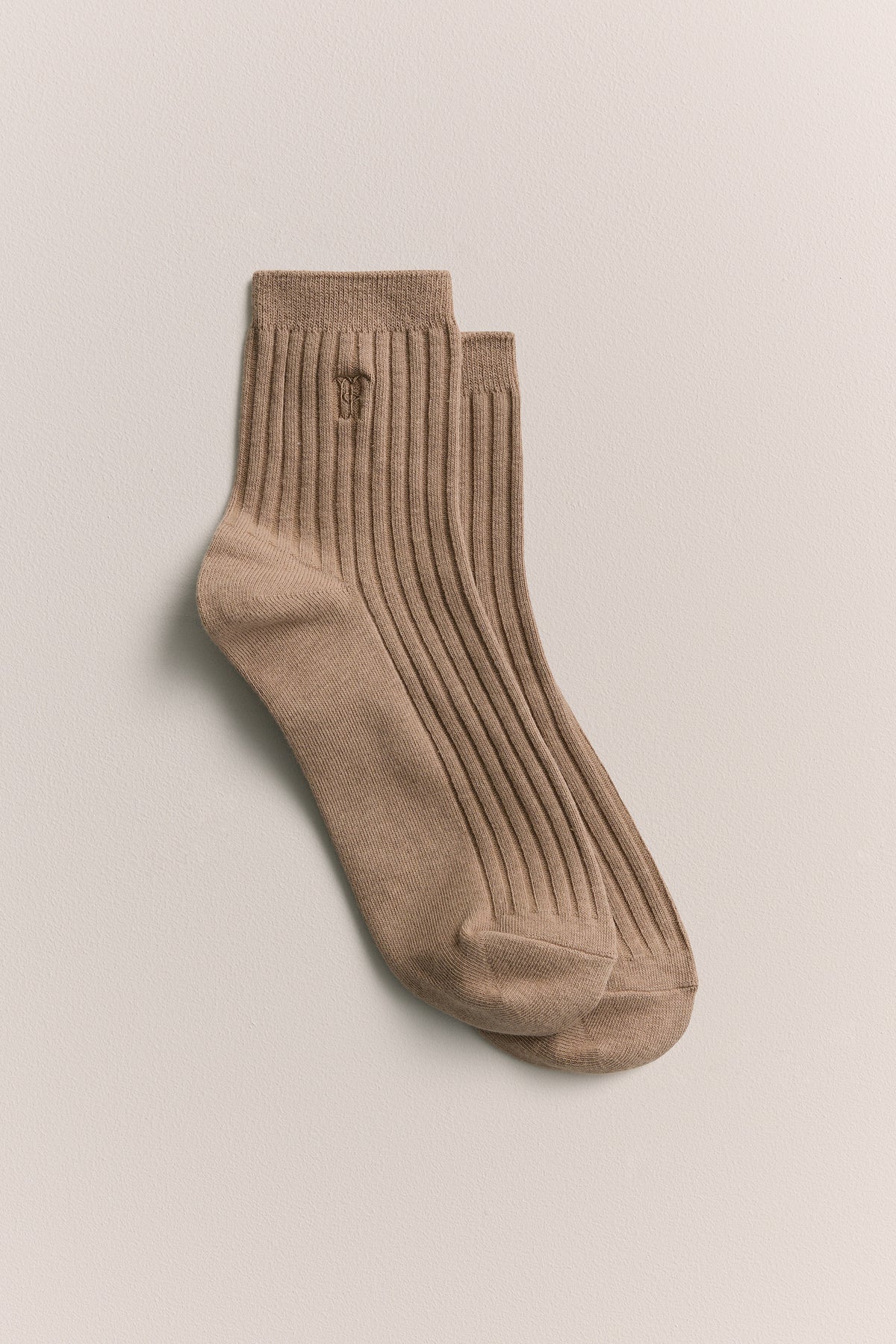 Monogram Rib Crew Sock