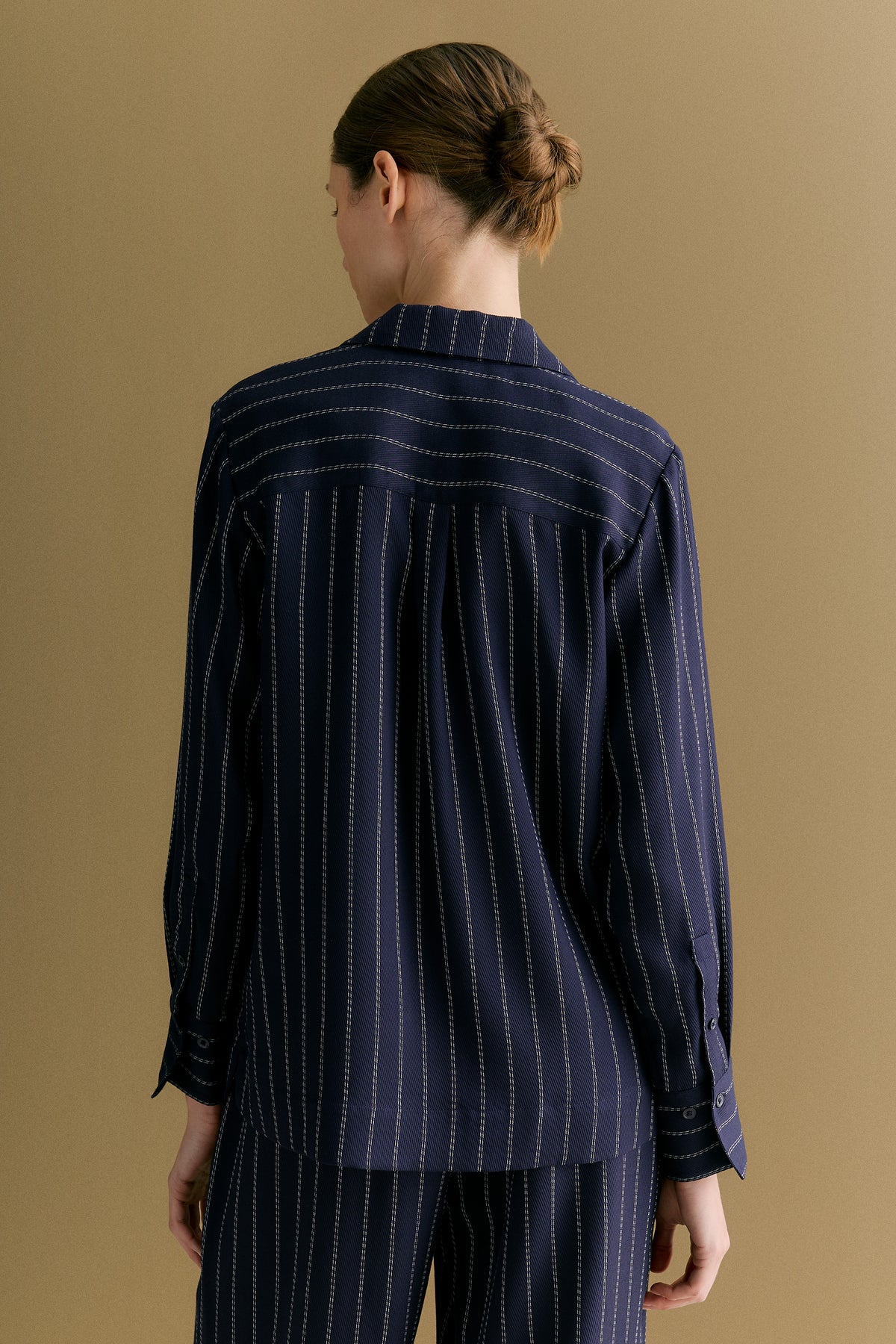 Rope Stripe Long Sleeve Shirt