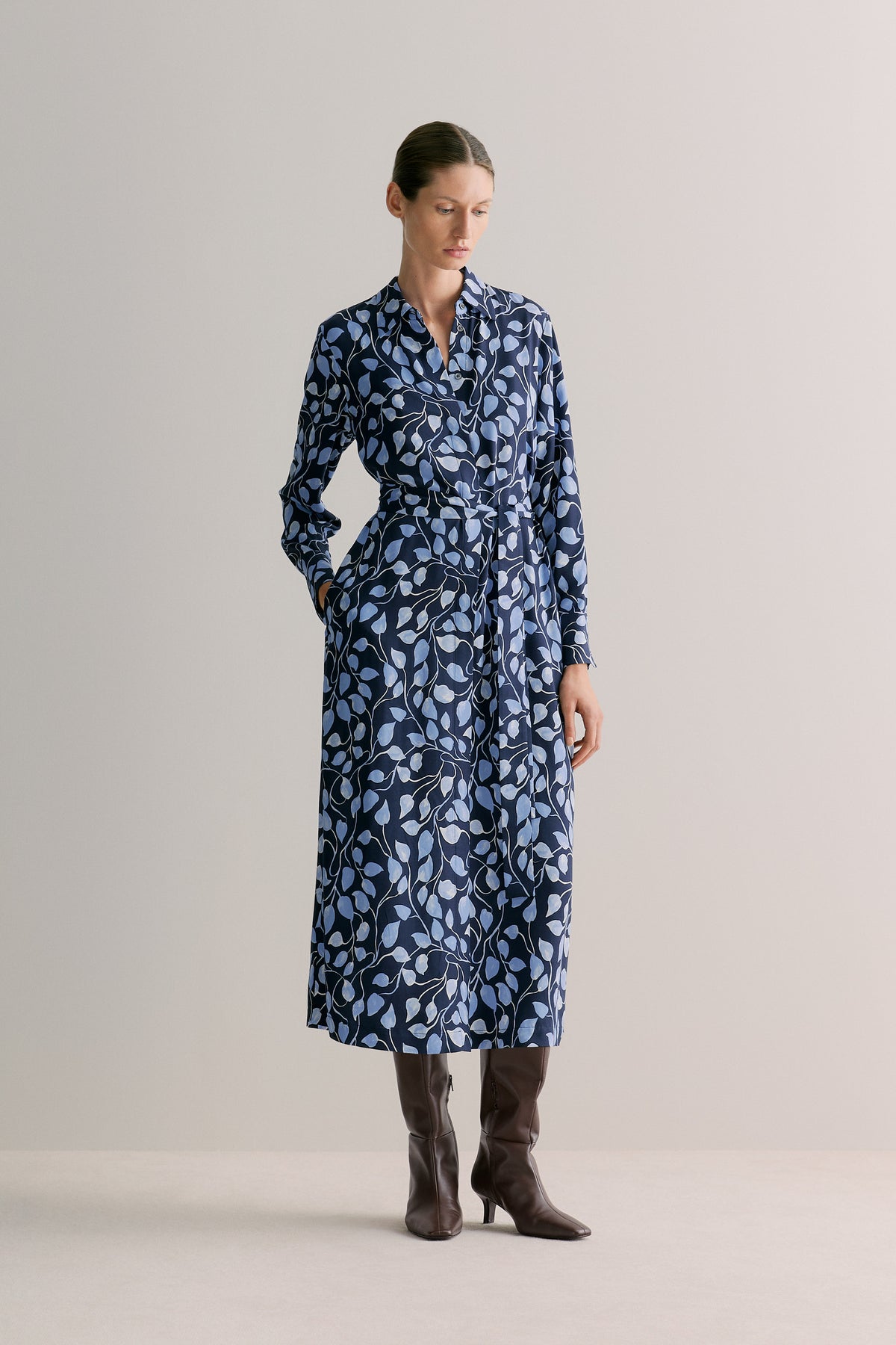 Vine Leaf Shirt Dress