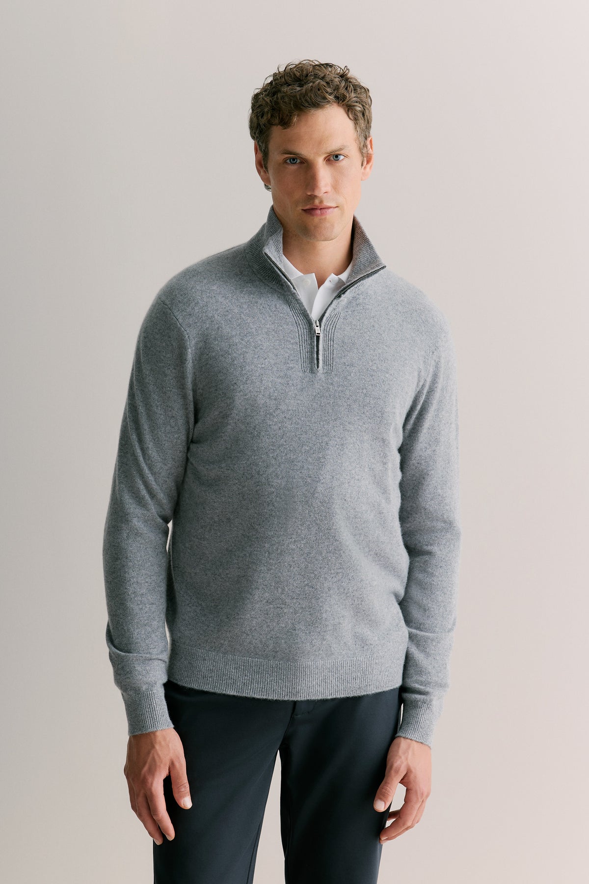 Cashmere Half Zip