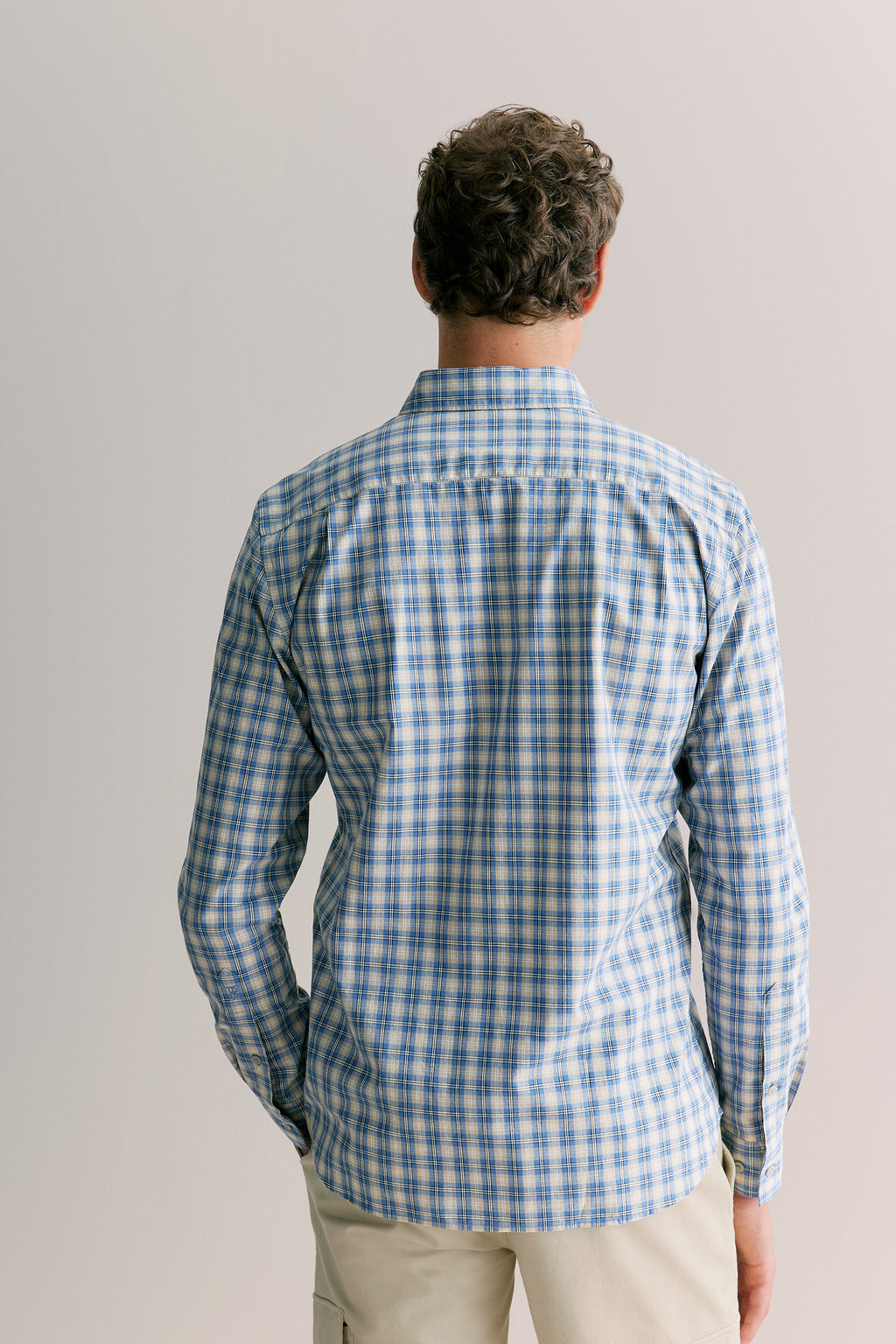 Tailored Fit Cotton Check Shirt