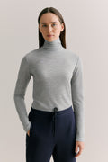 Merino Fine Rib Rollneck