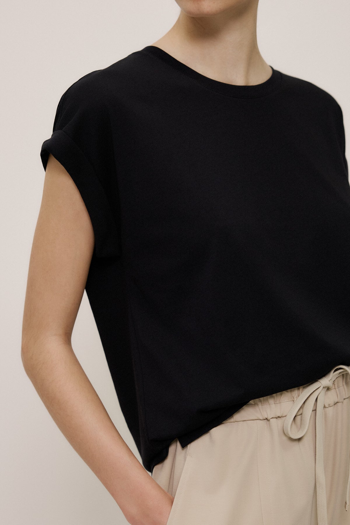 Australian Cotton Cuff Sleeve T-Shirt