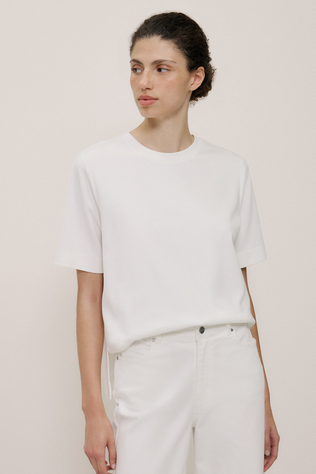 Modal Cotton Boxy Crew T-Shirt