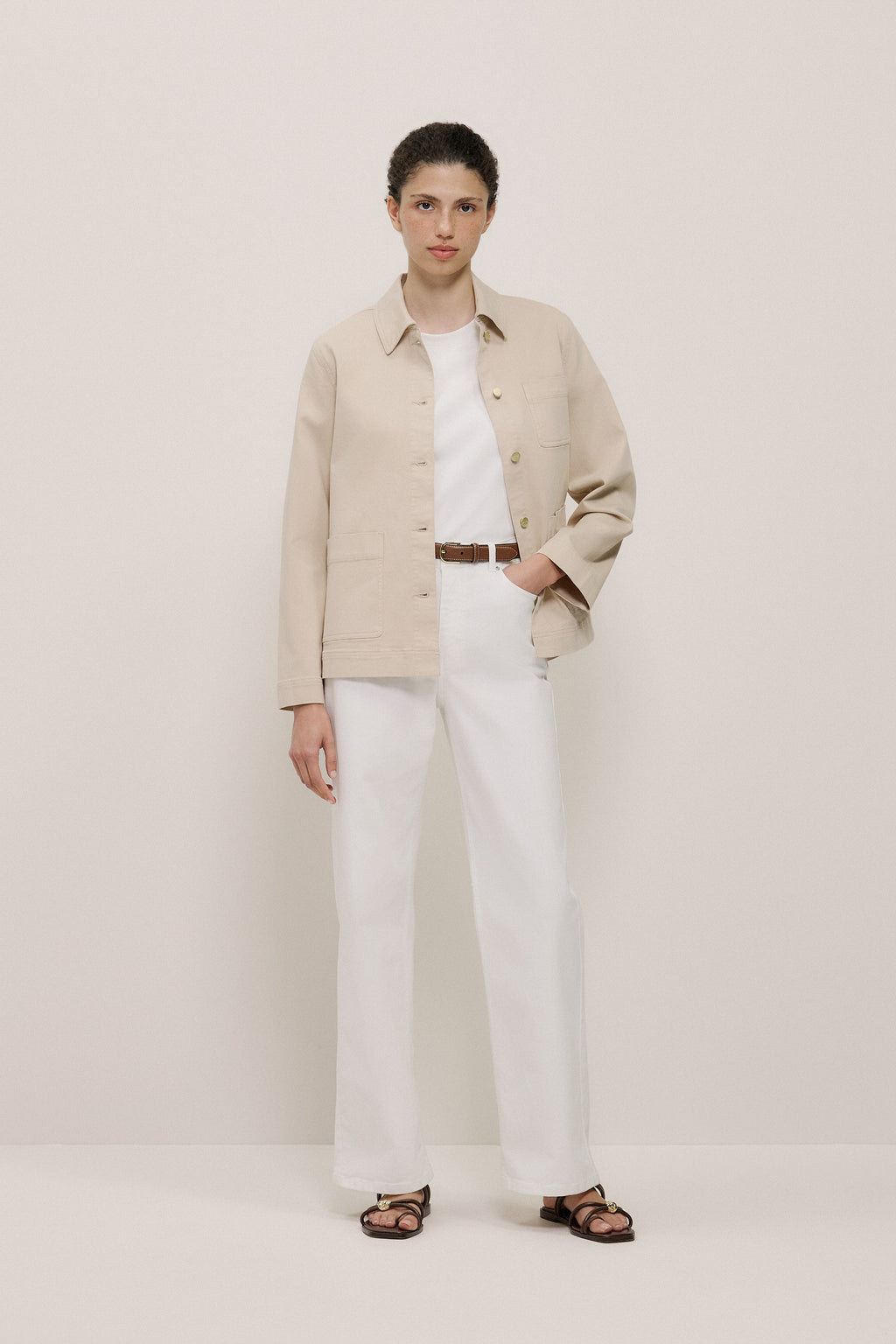 Modal Cotton Boxy Crew T-Shirt