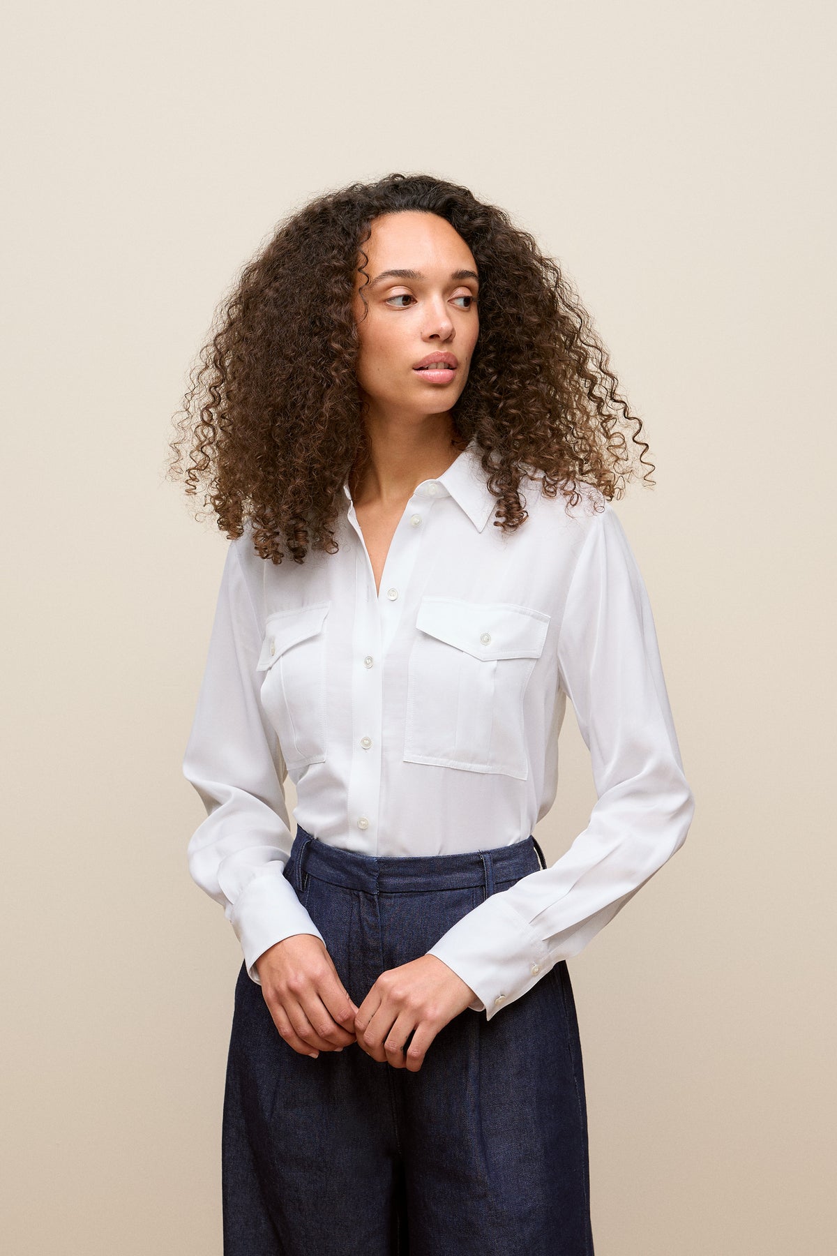 Soft Twill Pocket Detail Shirt