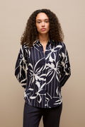 Floral Stripe Twill Shirt