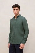 Regular Fit Linen End On End Shirt