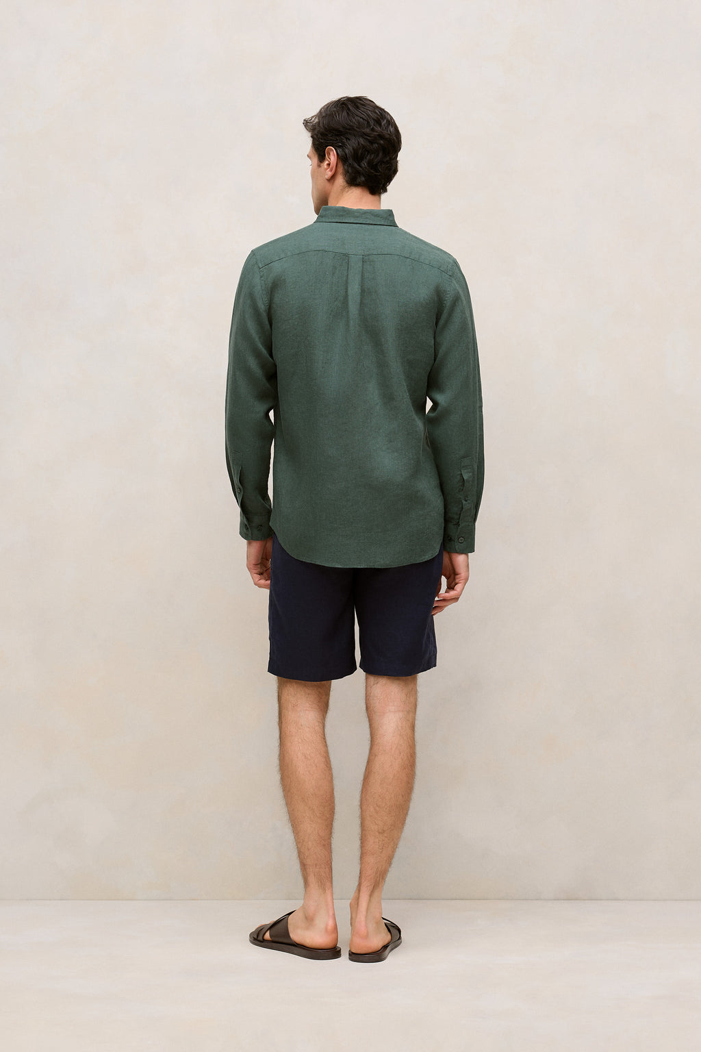Regular Fit Linen End On End Shirt
