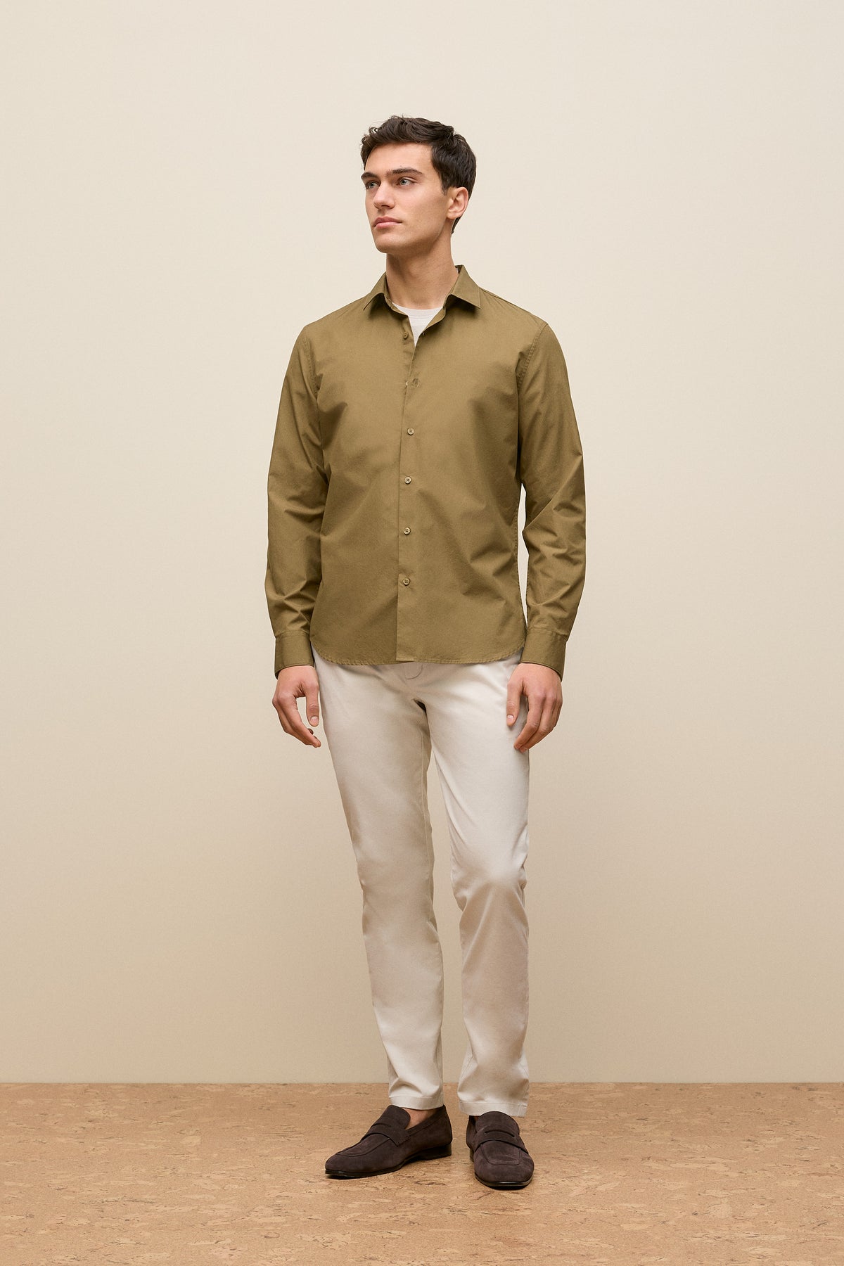 Tailored Fit Cotton Poplin Shirt