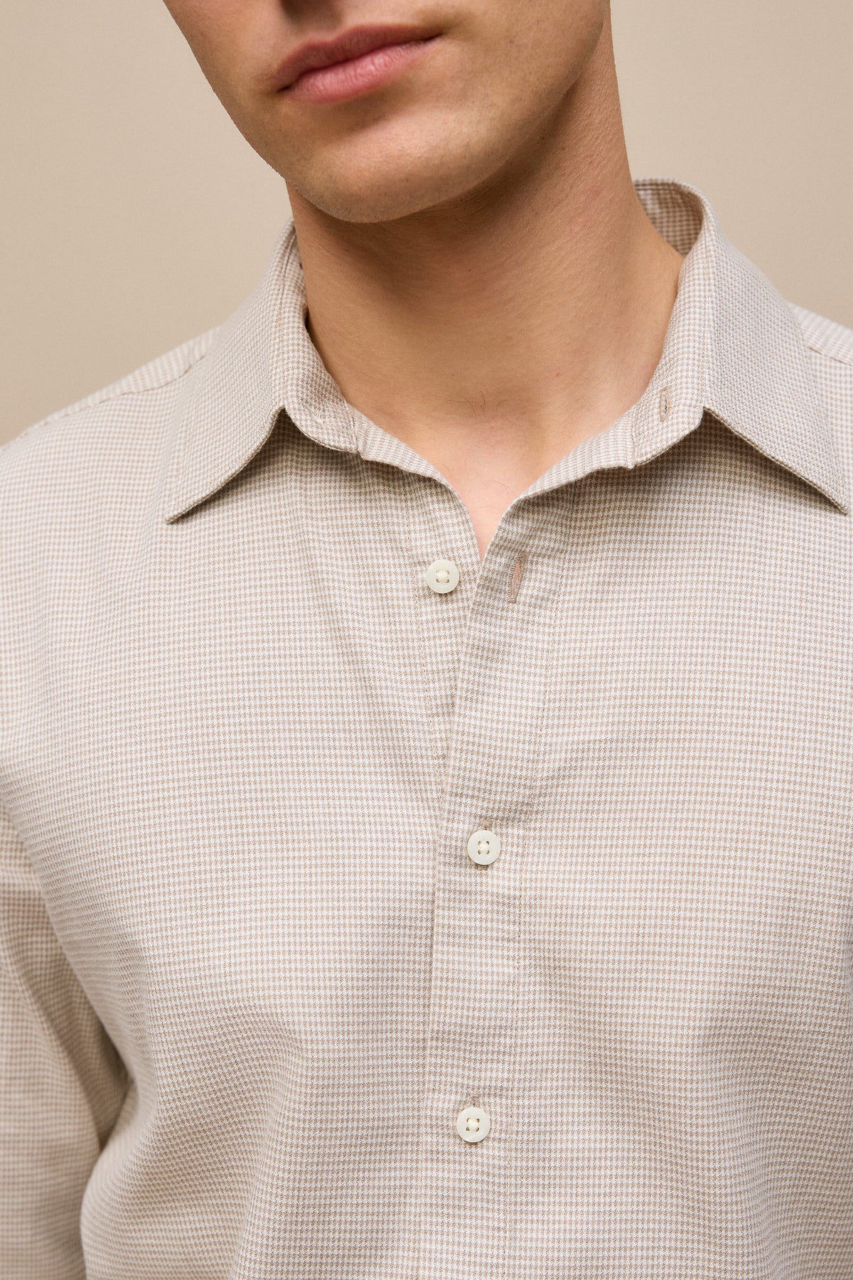 Tailored Fit Puppytooth Check Shirt