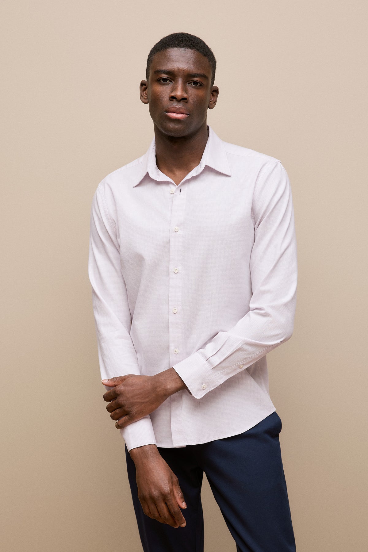 Tailored Fit Puppytooth Check Shirt
