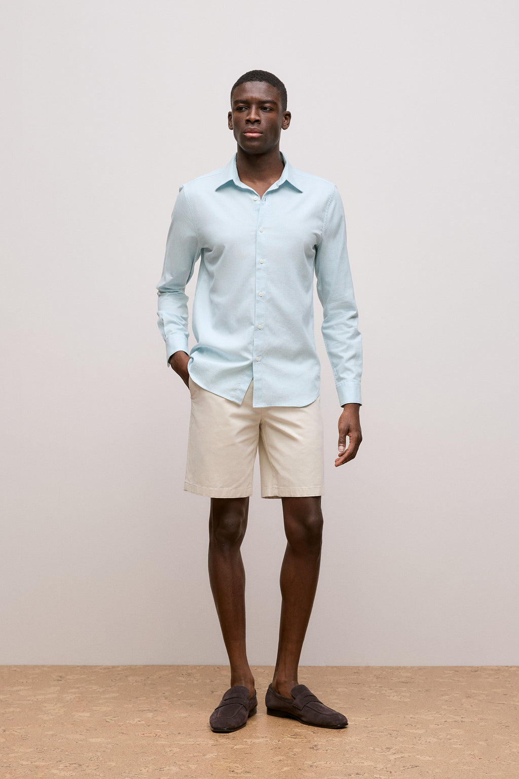 Tailored Fit Puppytooth Check Shirt