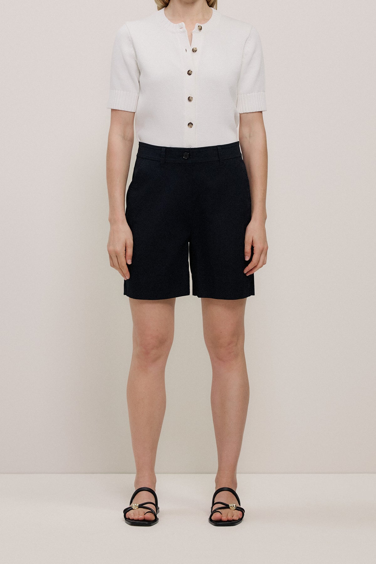 Stretch Cotton Tailored Short