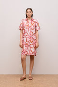 Peony Linen Popover Shift Dress