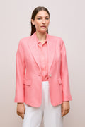 Linen Twill Single Breasted Blazer