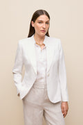 Linen Cotton Herringbone Blazer