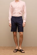 Stretch Cotton Dobby Longline Short