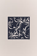 Floral Stripe Silk Twill Neckerchief
