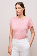 Linen Cotton Mouline Relaxed T-Shirt