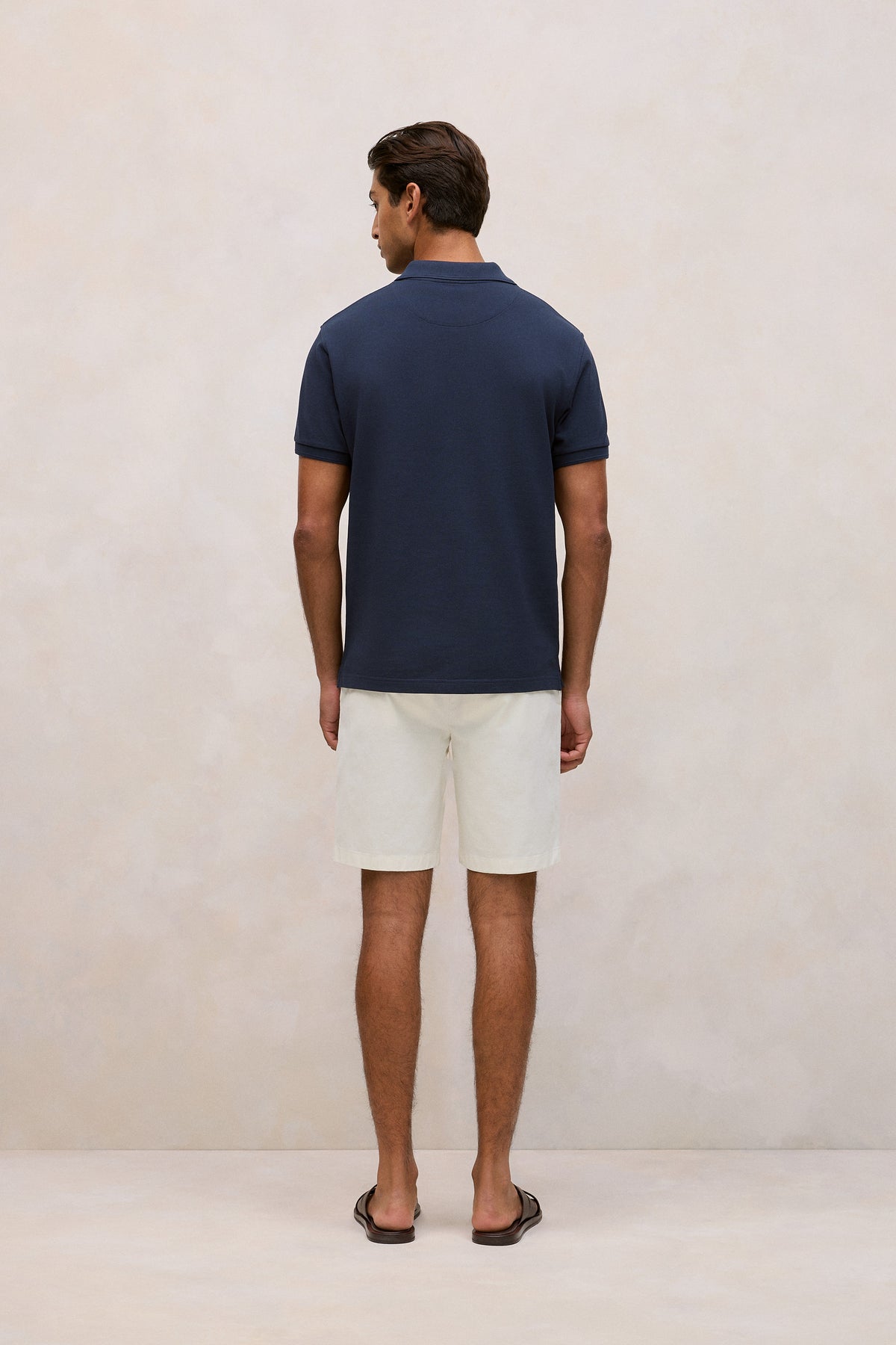 Pique Monogram Short Sleeve Polo