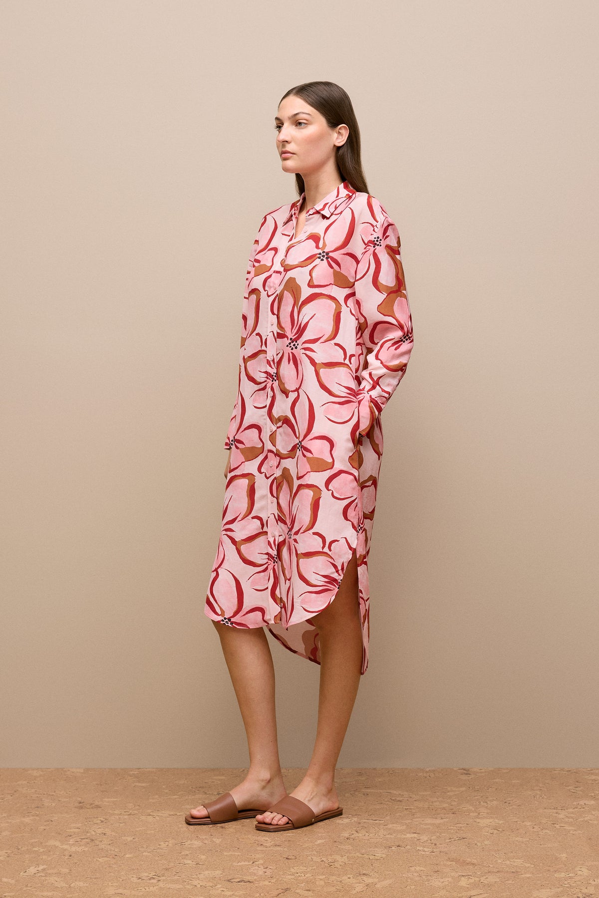 Peony Relaxed Shirt Dress