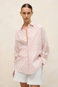Cotton Blend Textured Spot Shirt