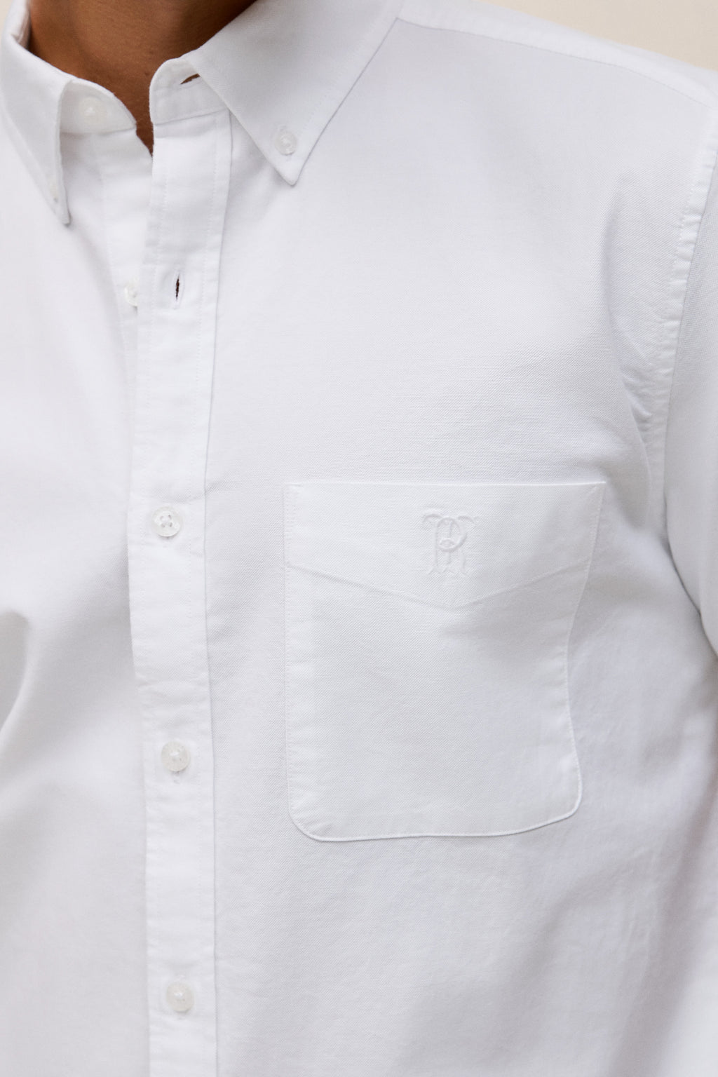 Monogram Short Sleeve Oxford Shirt