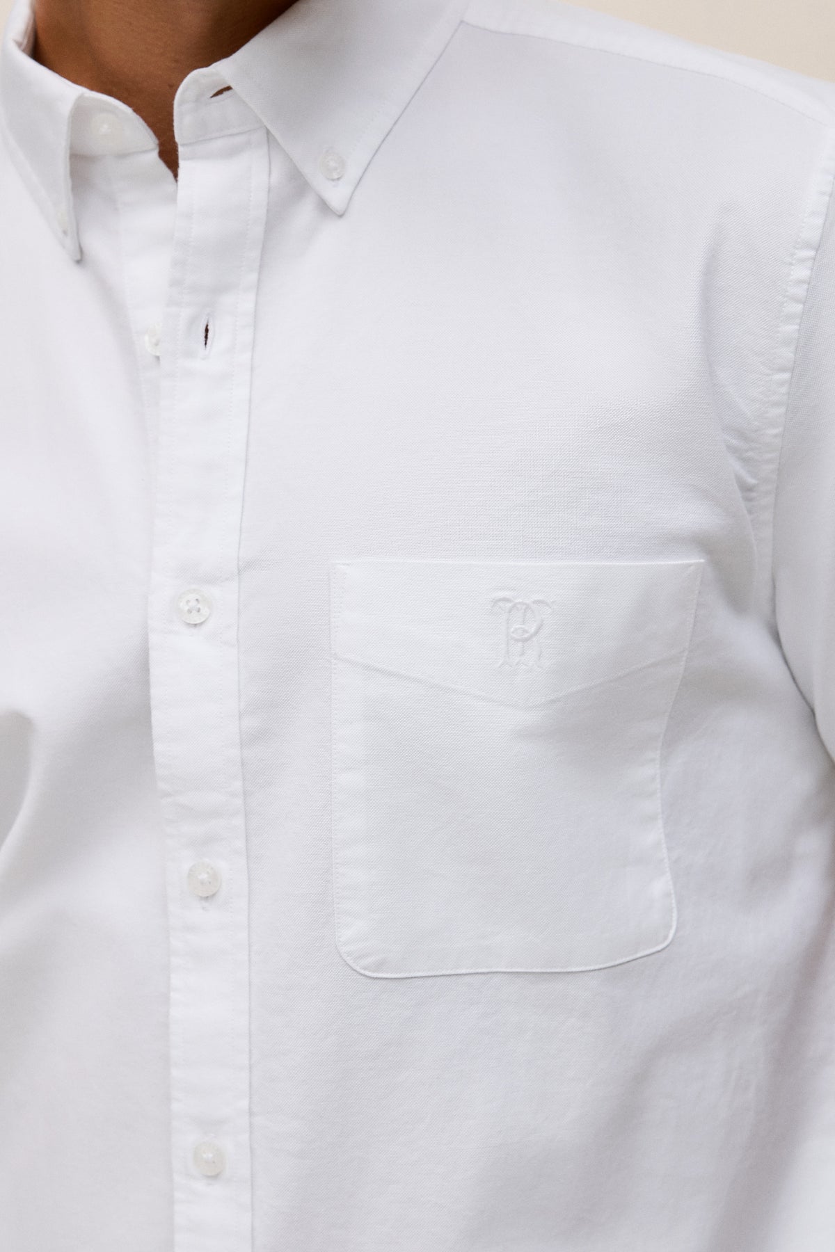 Monogram Short Sleeve Oxford Shirt