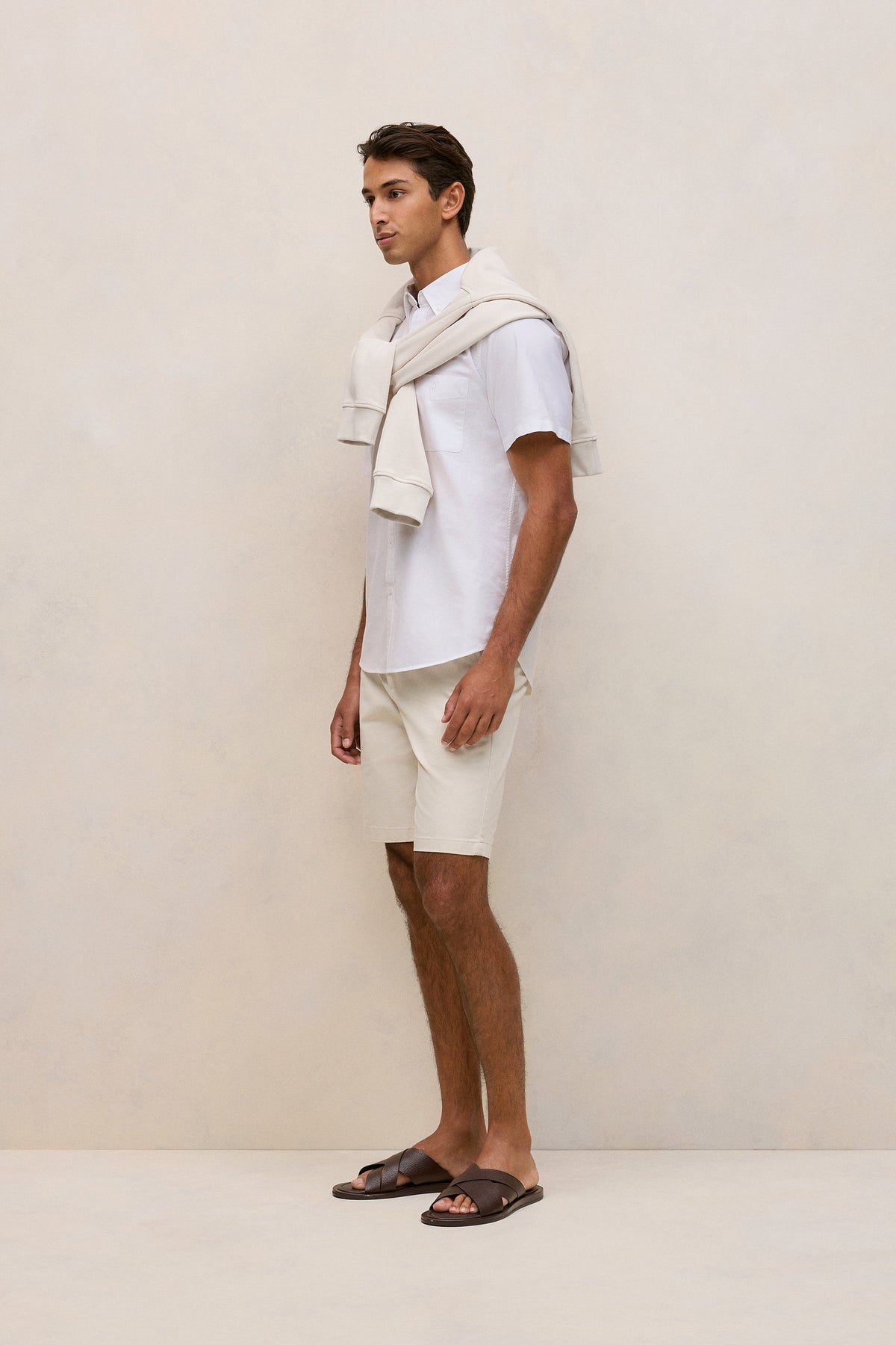 Monogram Short Sleeve Oxford Shirt