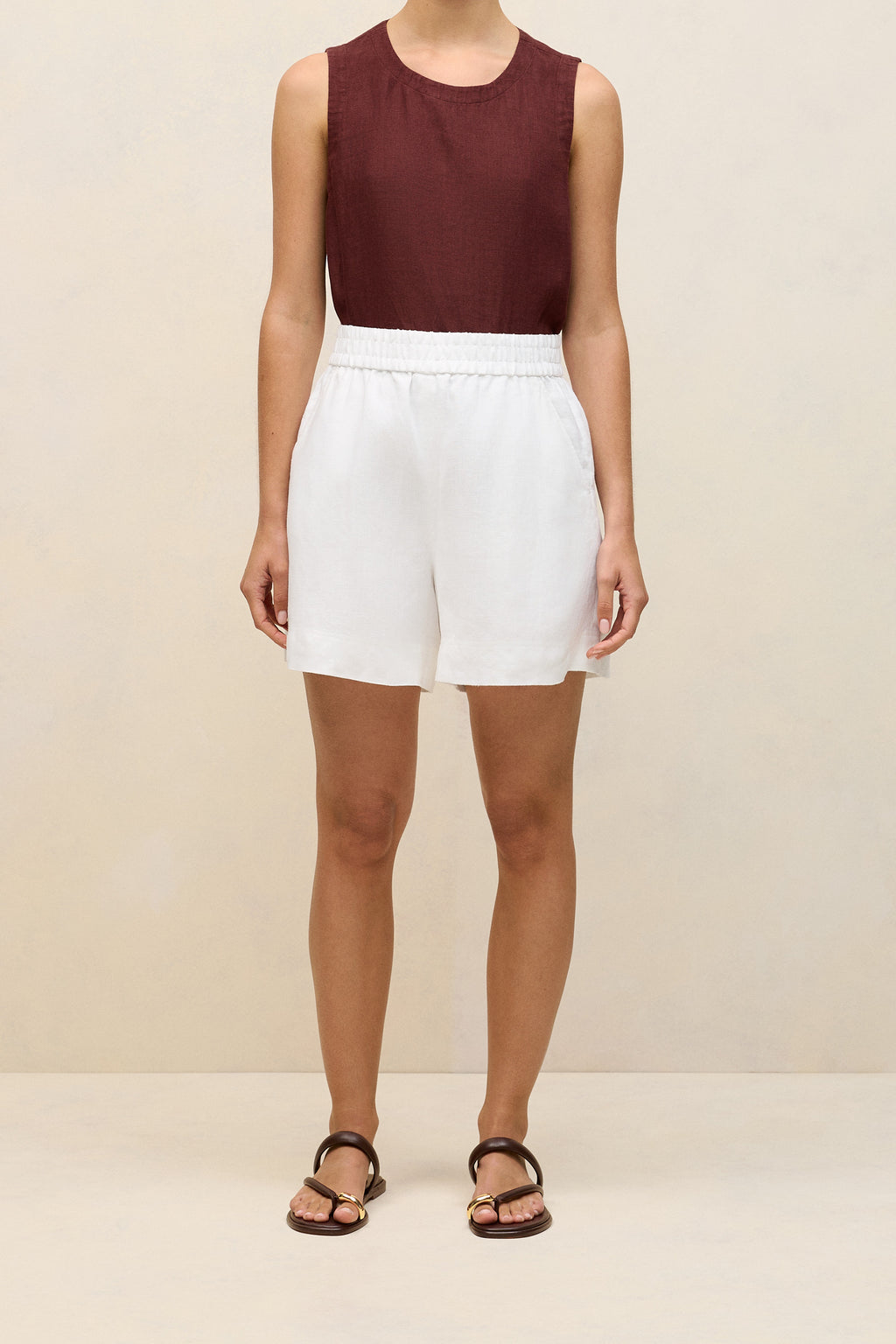 Linen Relaxed Pull On Short