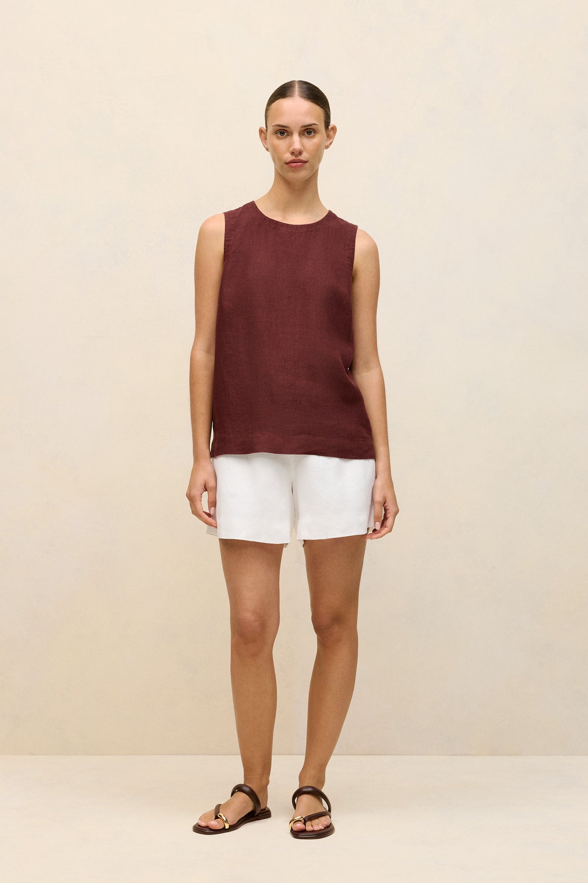 Linen Relaxed Pull On Short