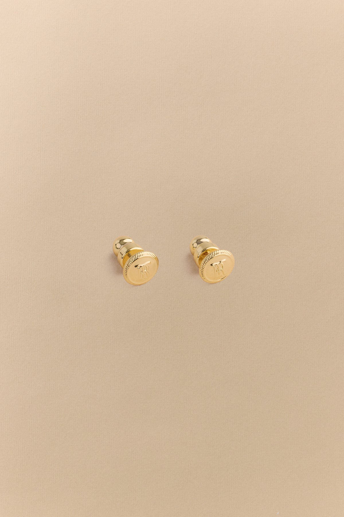 Monogram Stud Earrings